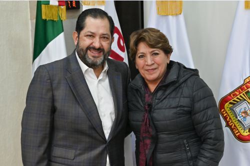 Visita gobernadora Delfina Gómez Álvarez al presidente de la Jucopo